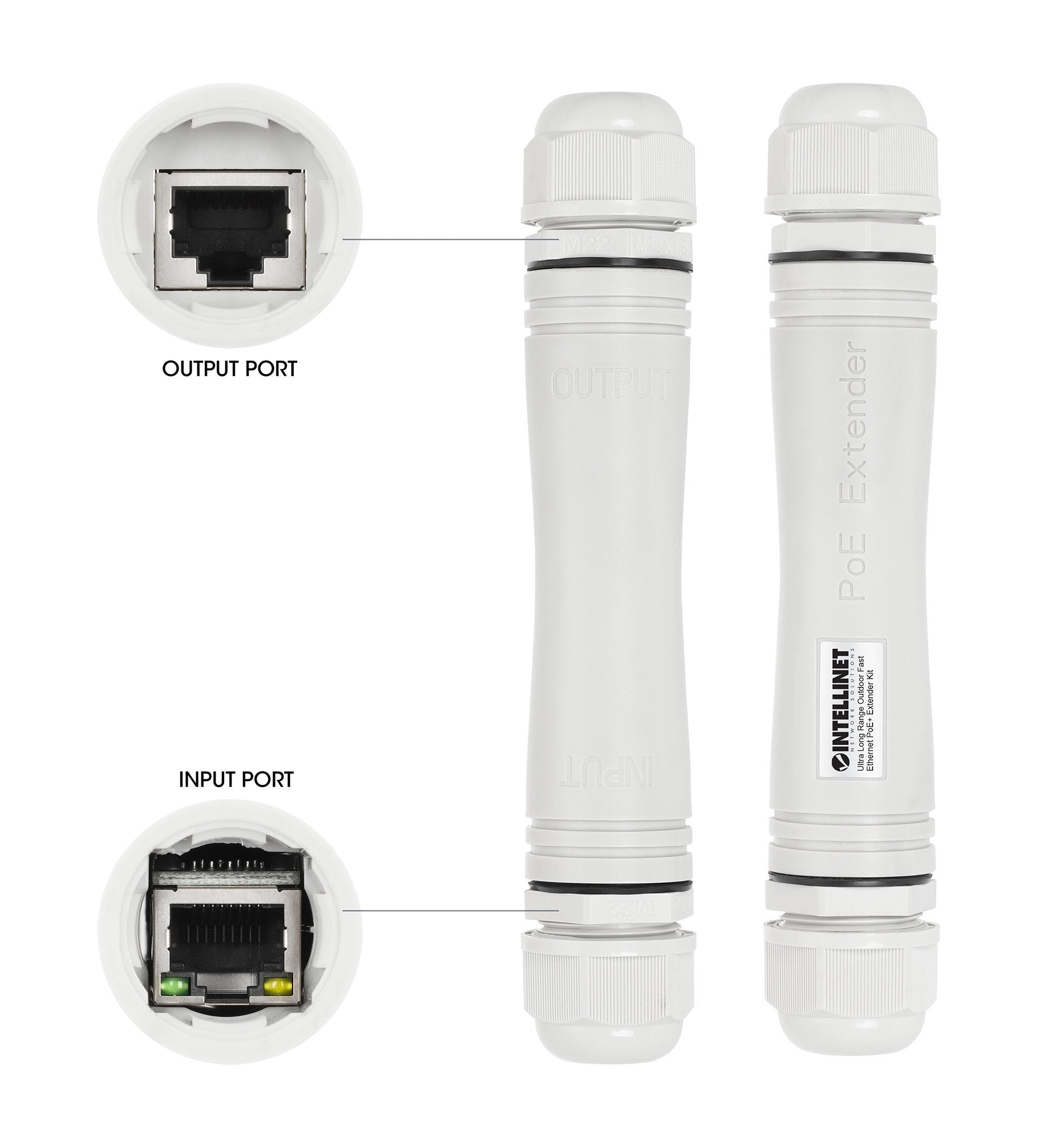 EAN 0766623561952 - Intellinet 561952 adaptador e inyector de PoE Ethernet rápido imagen 6
