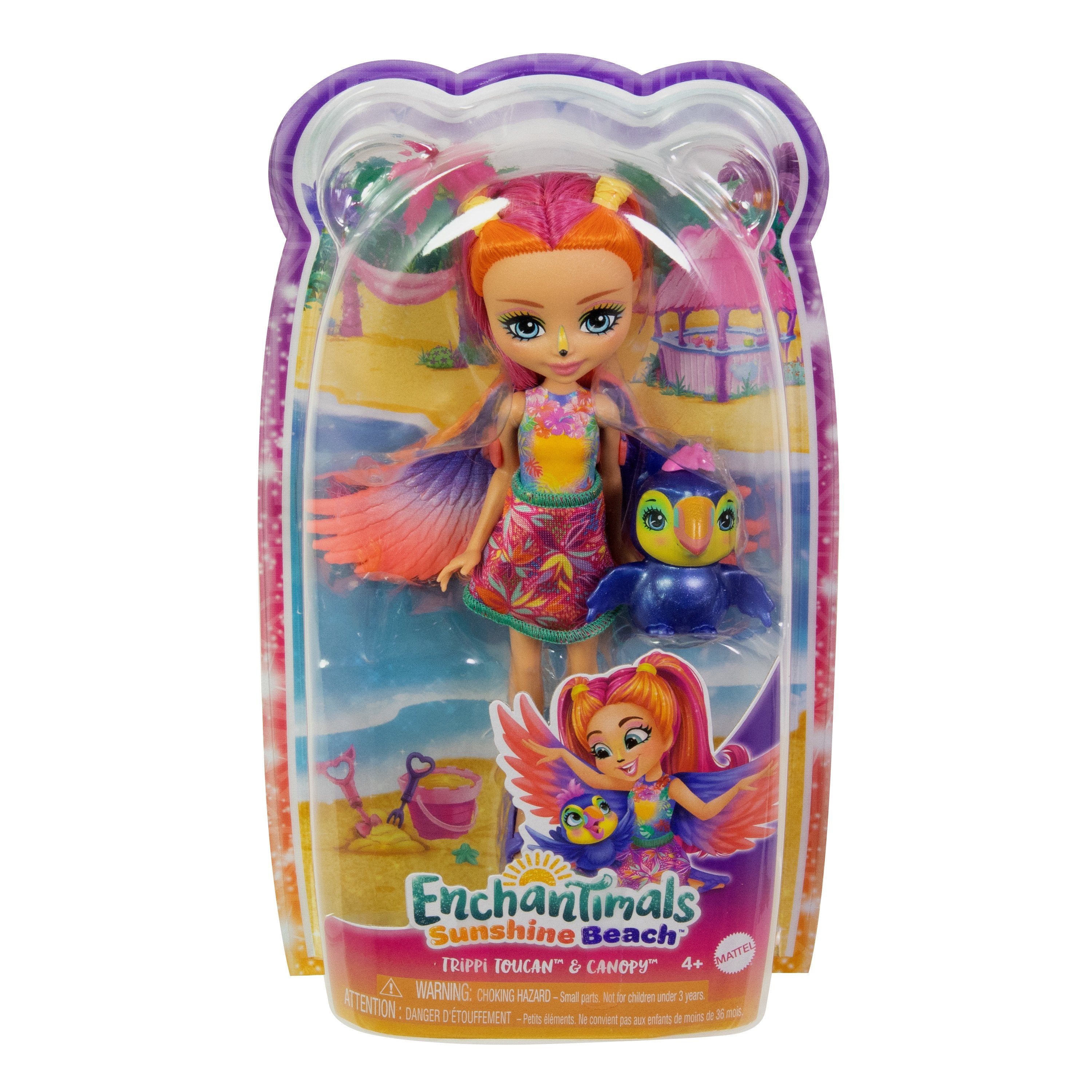 Muñeca Mattel Enchantimals Trippi Toucan, Hrx83