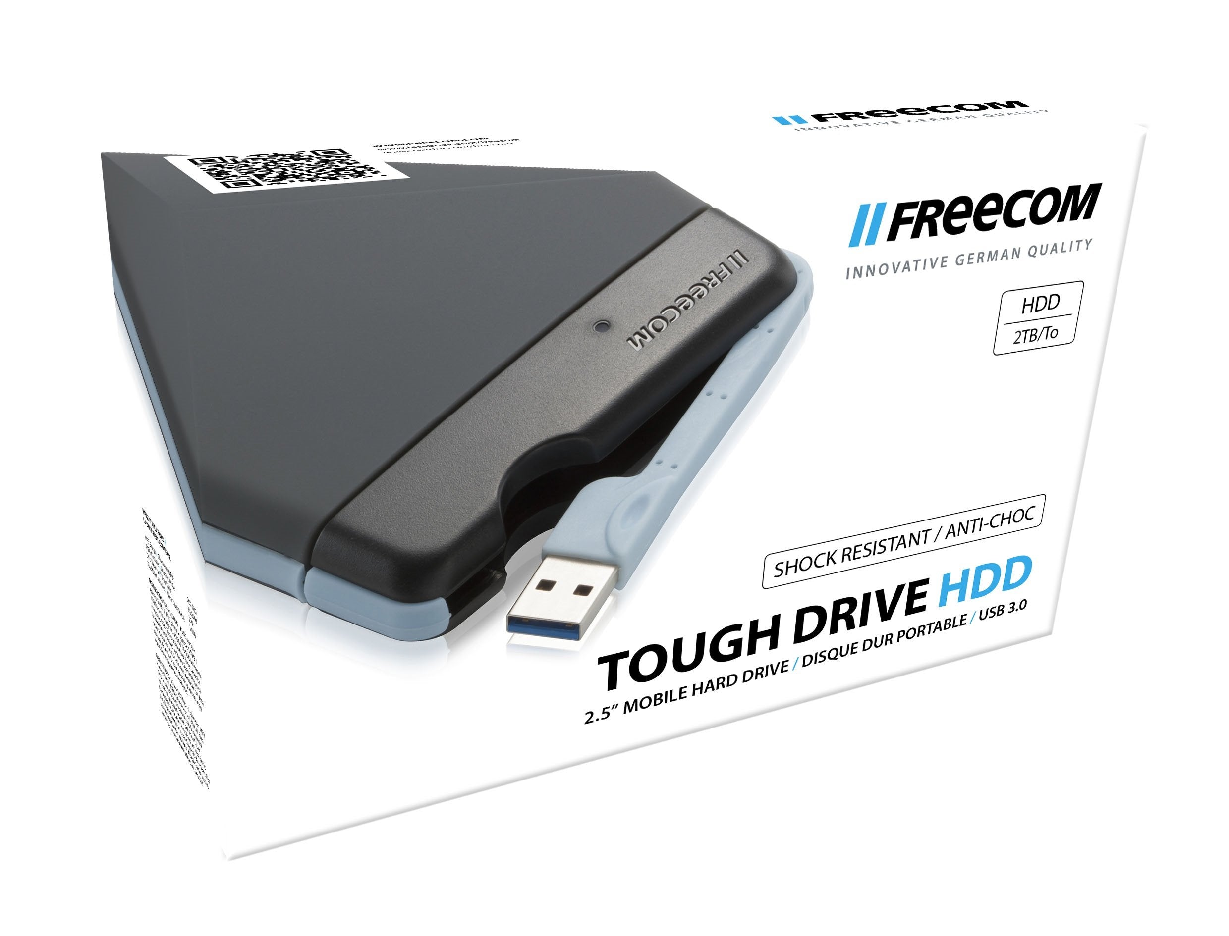 EAN 4021801563316 - Freecom Tough Drive disco duro externo 2 TB 5400 RPM 2.5" USB tipo A 3.2 Gen 1 (3.1 Gen 1) Gris imagen 4