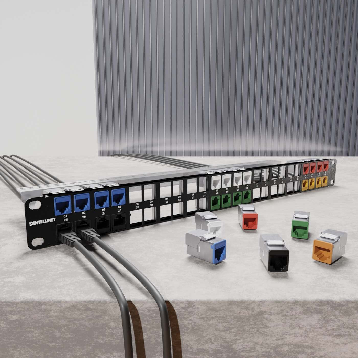 Intellinet Cat6a 10g Mp Keymone-Modul Negro