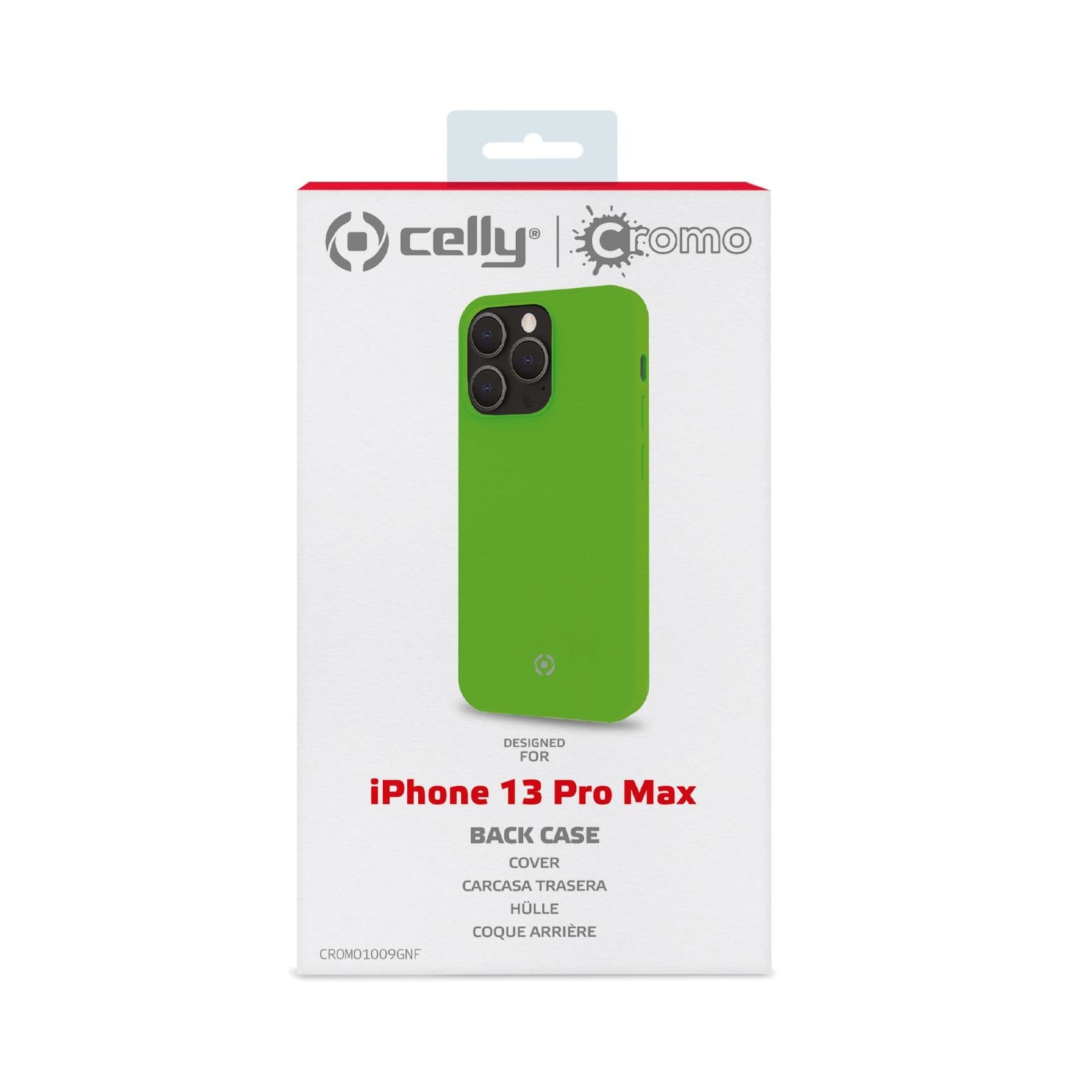 Case Celly Iphone 13 Pro Max Cover Cromo Green Cromo1009gnf
