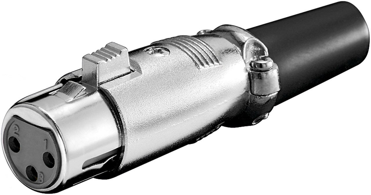 EAN 4040849112232 - Goobay 11223 conector XLR-3 pin Negro, Plata imagen 1