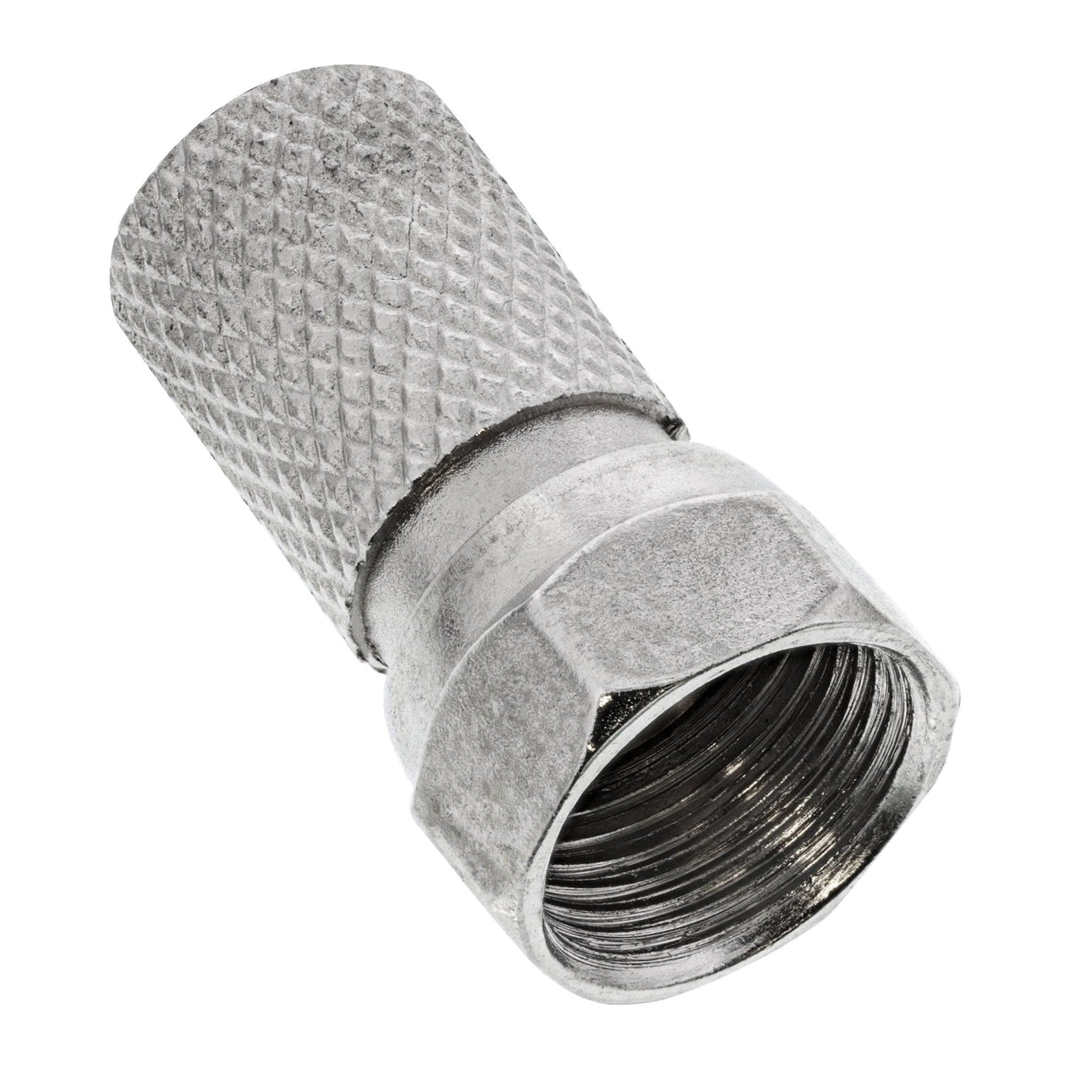 Conector Inline Tipo F-Plug Para Cable Coaxial Con Cubierta De Cable De 7 Mm