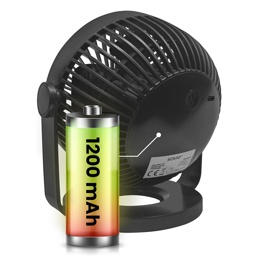 EAN 5901986048589 - Savio AD-01 ventilador Negro imagen 3