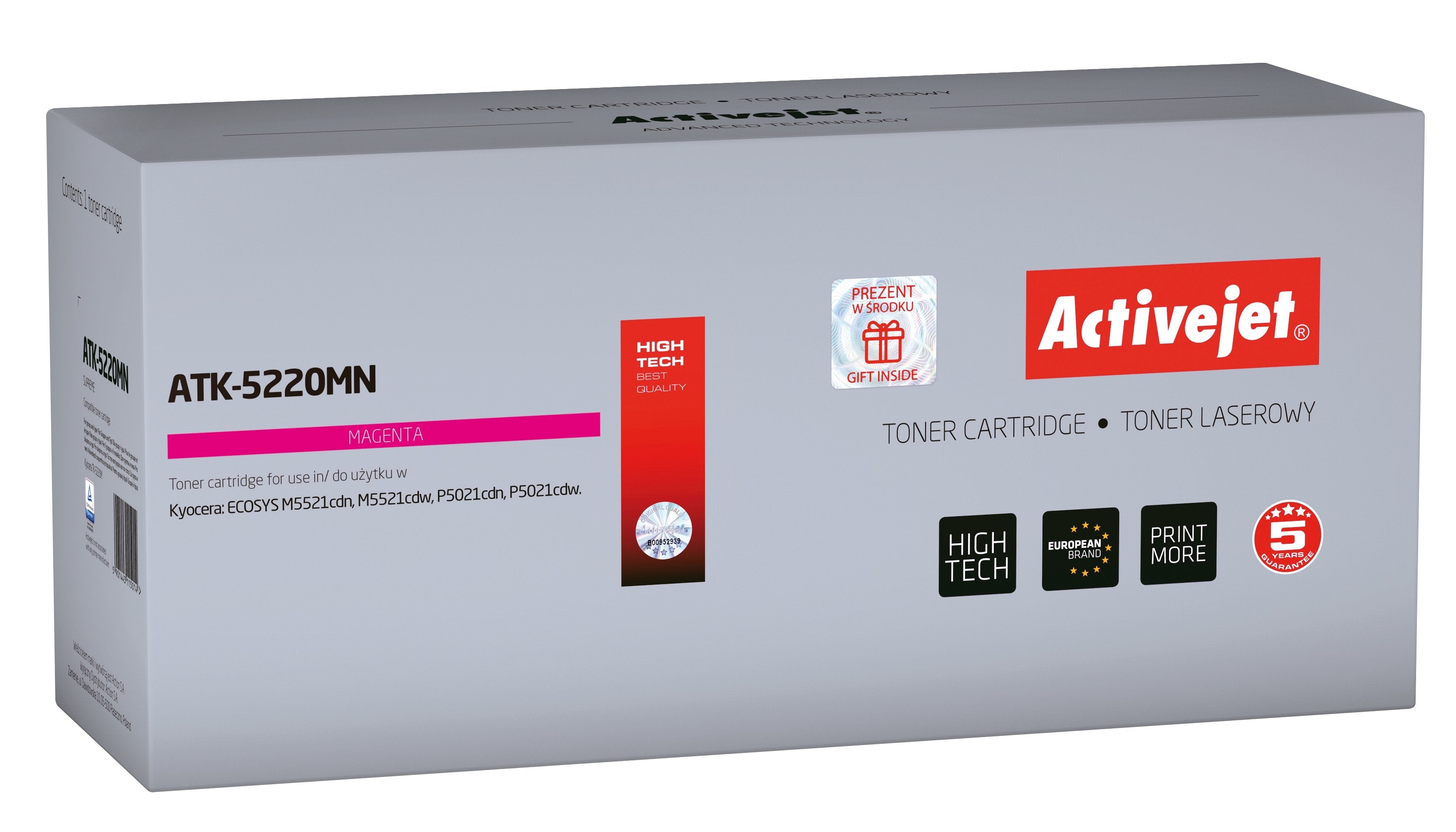 EAN 5901443115014 - Activejet ATK-5220MN cartucho de tóner 1 pieza(s) Compatible Magenta imagen 1