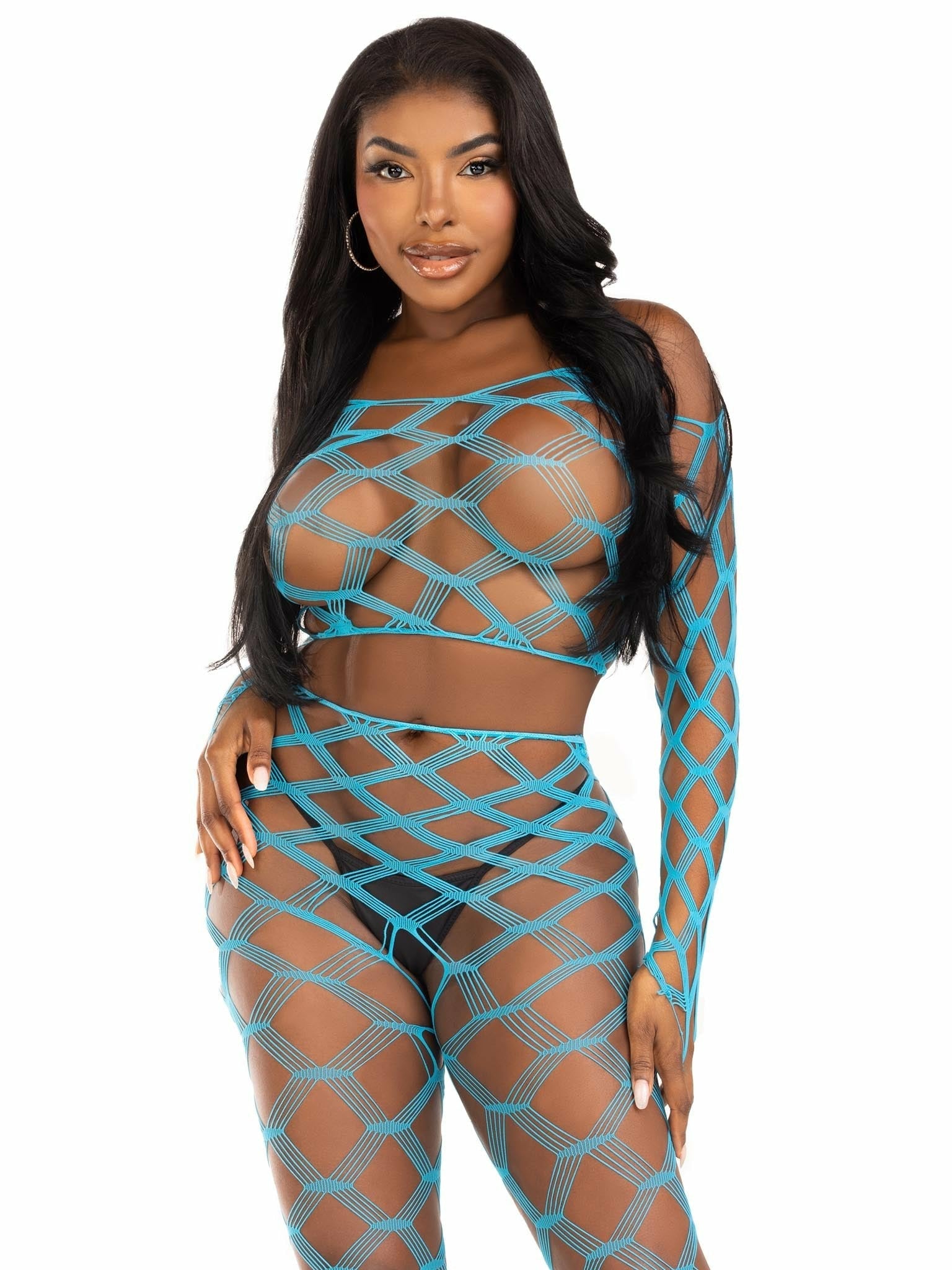 Leg Avenue - Top & Leggins Hardcore Azul