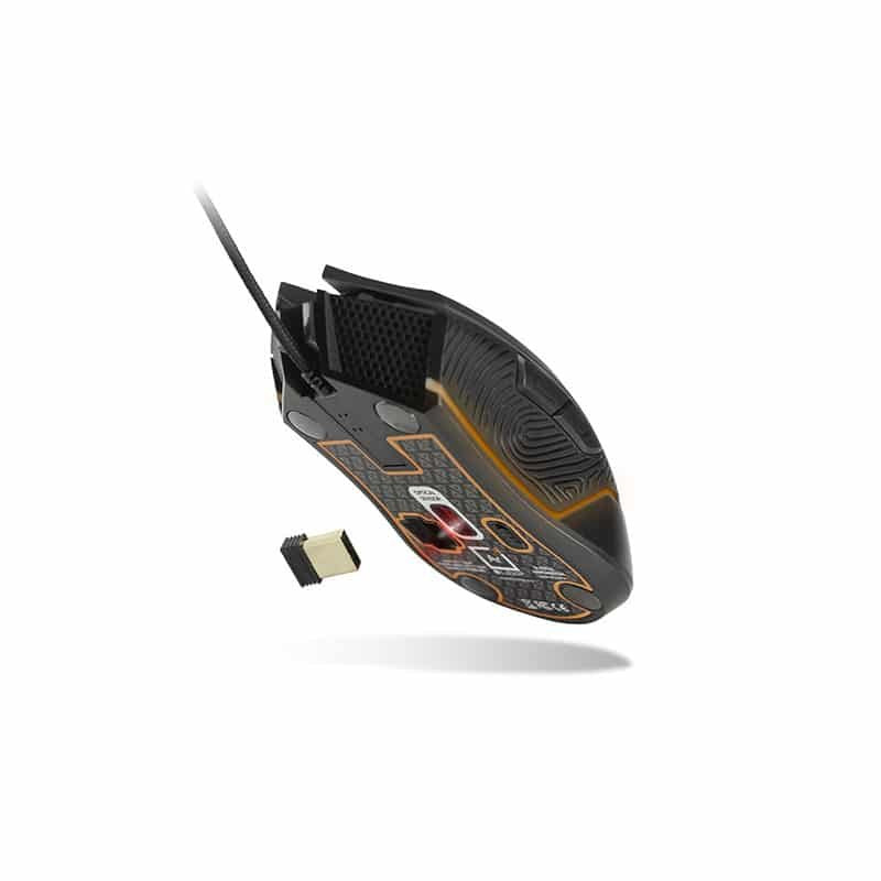 EAN 3760210998449 - Lexip AR18 ratón Juego mano derecha RF Wireless + USB Type-A Óptico 4800 DPI imagen 3