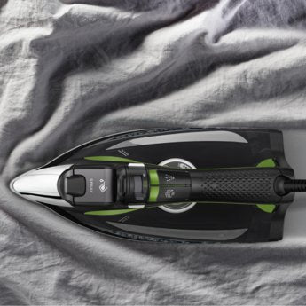 Plancha Vapor-Seco Rowenta Dw6330 Eco Intelligence Microsteam 400 Hd Soleplate 2500 W Negro, Verde