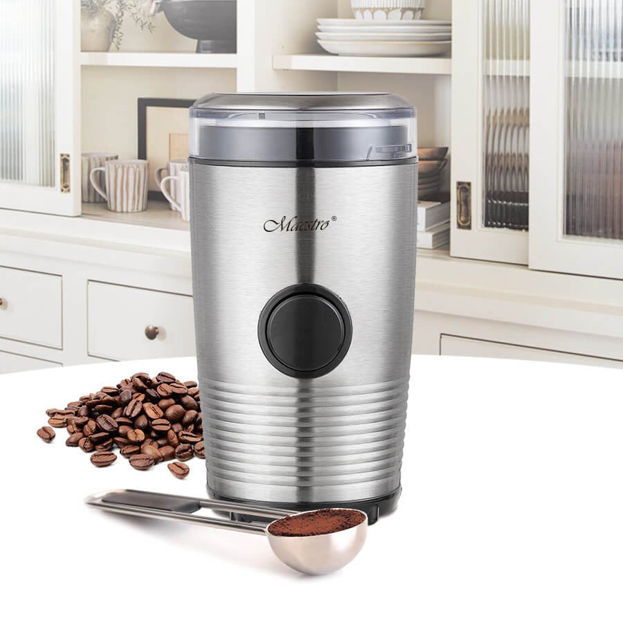 EAN 4820268322647 - Maestro MR-454 molinillo de café 150 W Acero inoxidable, Negro imagen 2