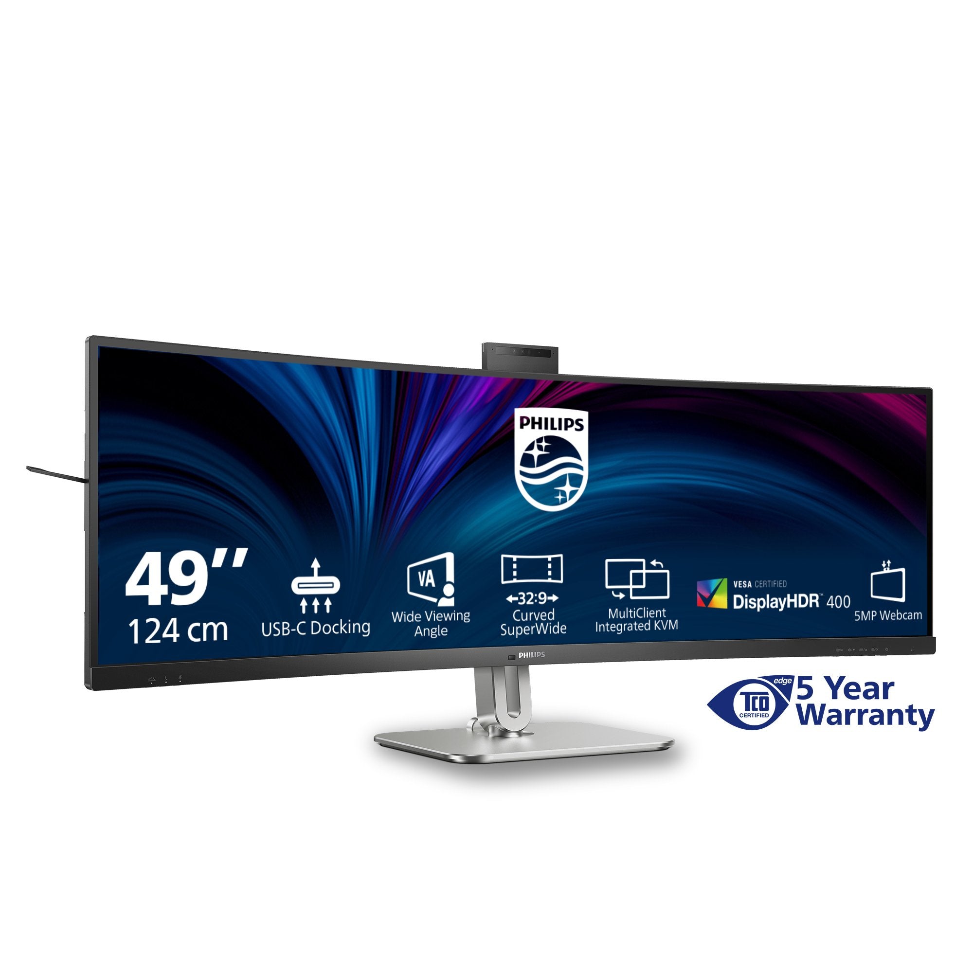 EAN 8712581802578 - Philips 5000 series 49B2U5900CH/00 pantalla para PC 124 cm (48.8") 5120 x 1440 Pixeles Dual QHD LCD Negro imagen 4