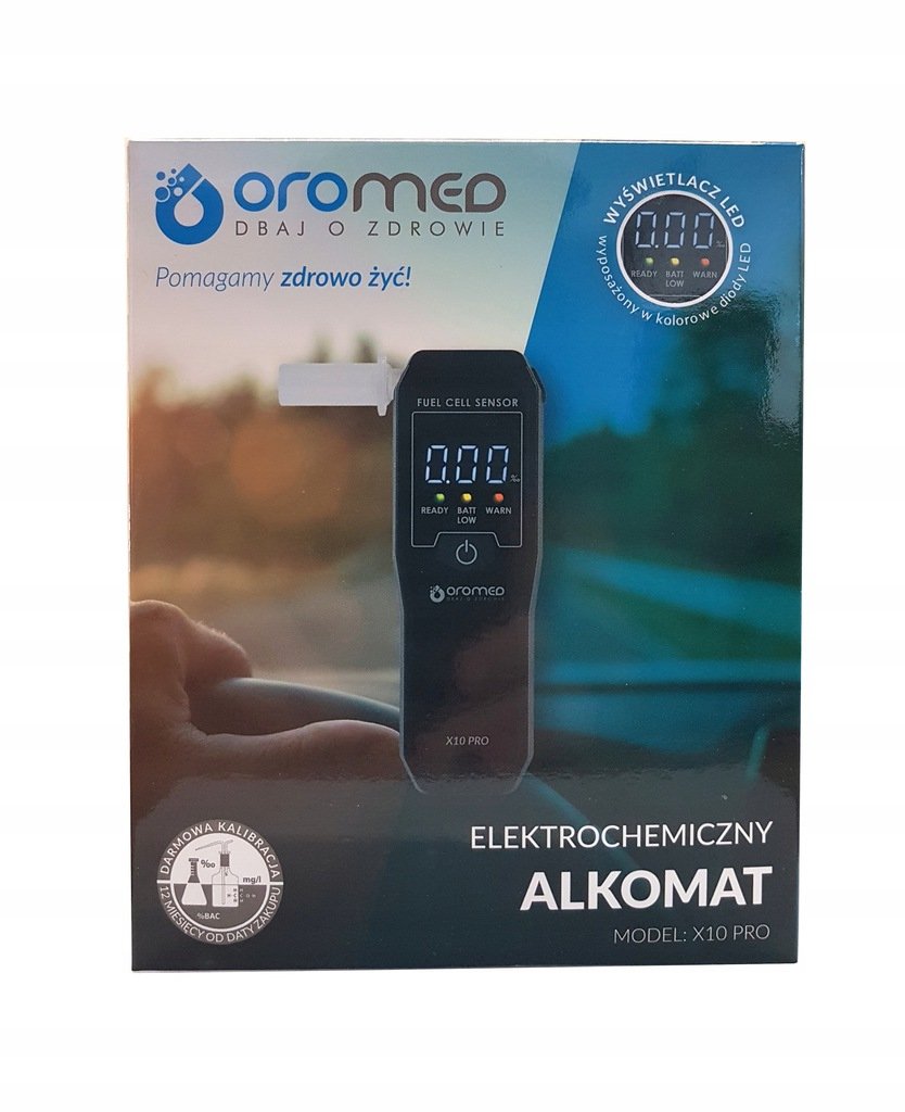 EAN 5907763679274 - Oromed ALK_ORO-X10 PRO control de alcohol 0 - 4% 0,05% Negro imagen 2