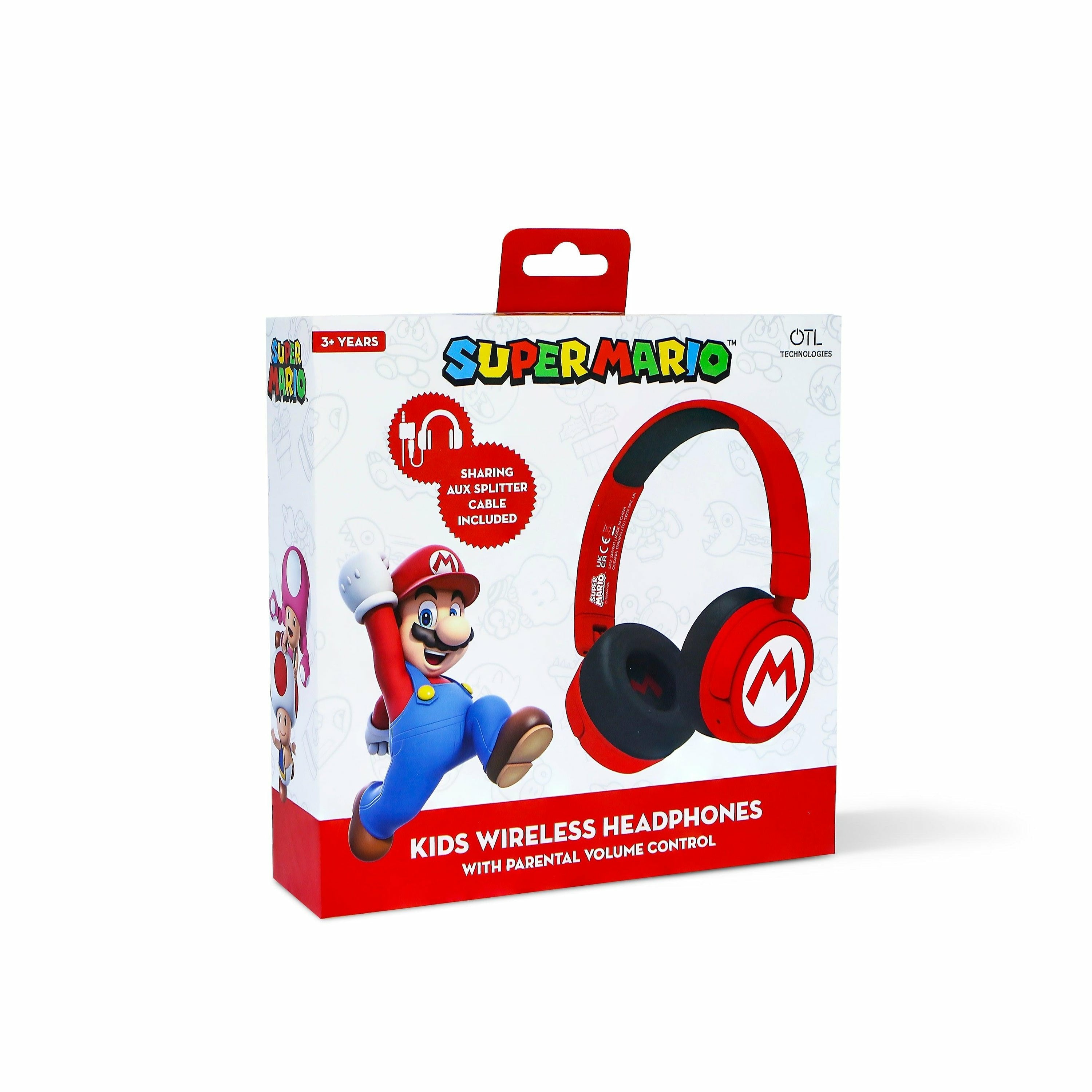 EAN 5055371625975 - OTL Technologies Super Mario Auriculares Inalámbrico y alámbrico Diadema Música USB Tipo C Bluetooth Rojo imagen 9