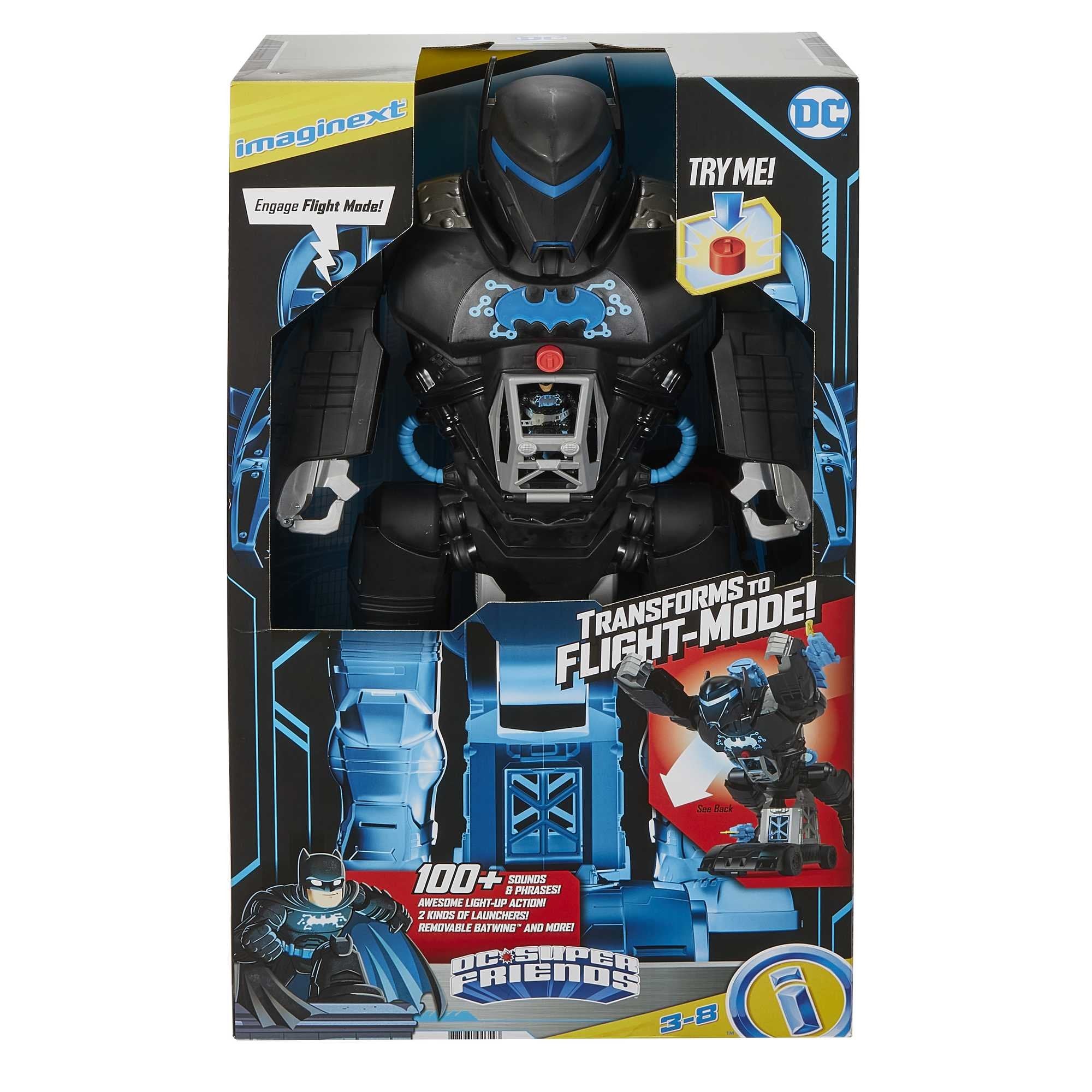 Figura Mattel Imaginext Dc Super Friends Bat-Tech Batbot Hbv67