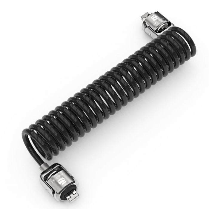 EAN 0819472022973 - Compulocks Dual Head Coiled Cable Keyed Lock cable antirrobo Negro imagen 1