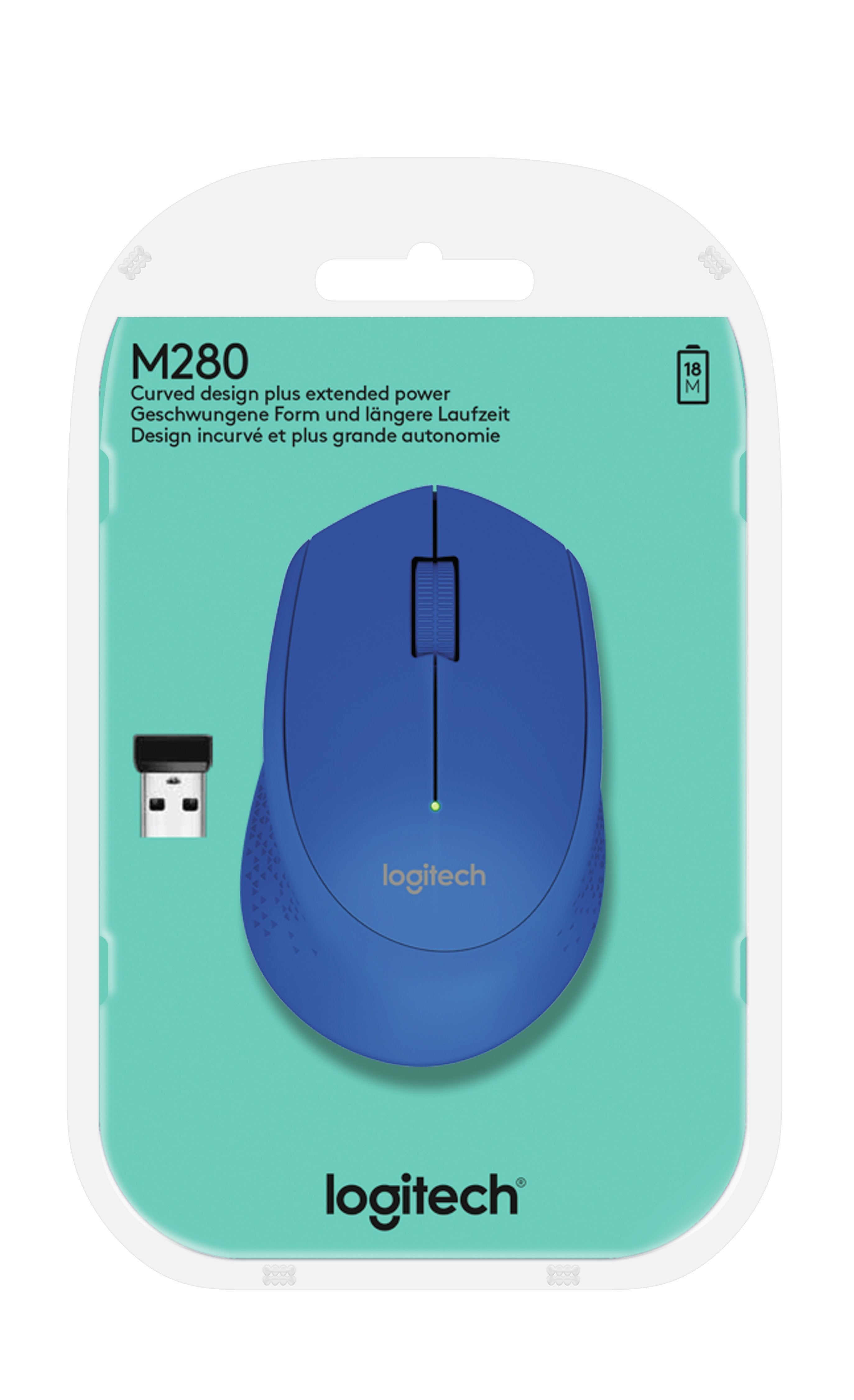 EAN 5099206052574 - Logitech M280 ratón Oficina Ambidextro RF inalámbrico Óptico 1000 DPI imagen 14