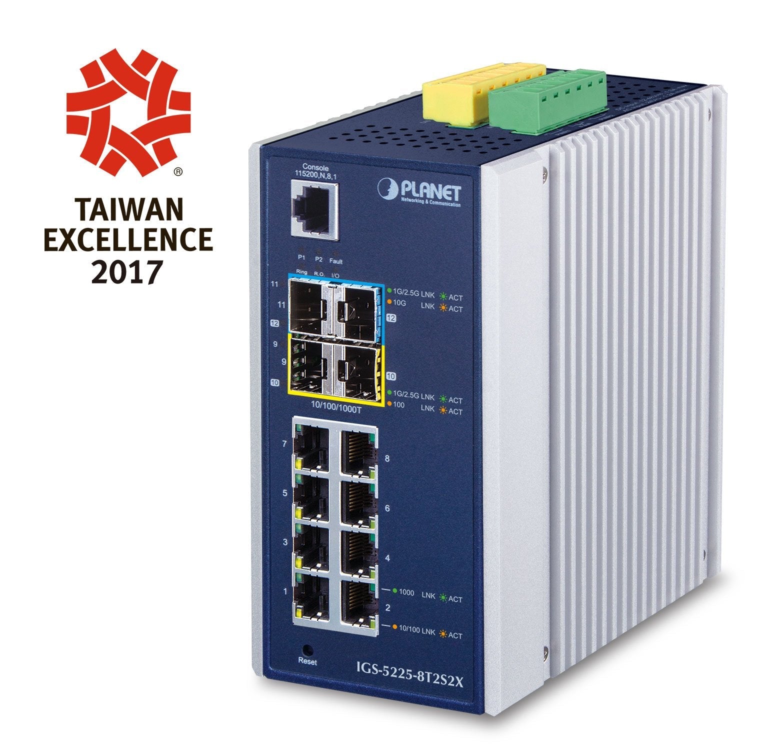 Indumrial L2+ 8port Gbit + 2port Sfp + 2port Sfp+ Managed Switch