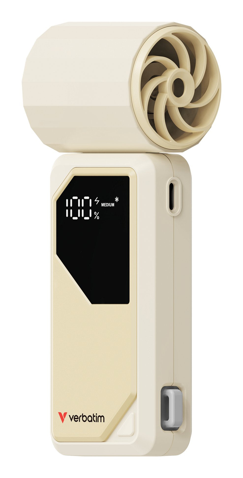 Verbatim Cool`N`Go Airjet Handheld Fan White/Silver 32341