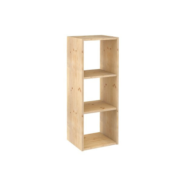 Estanteria Modular 3 Cubos Dinamic Pino Macizo 107x36,2x34cm Astigarraga