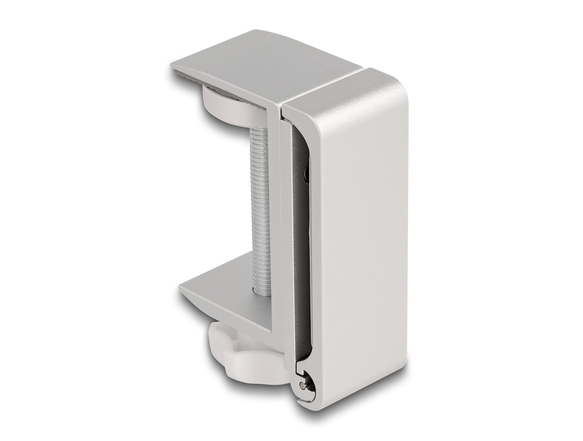 Delock 18450 Soporte Para Auriculares Ajustable Para Colocar En Escritorio, Aluminio, Plata