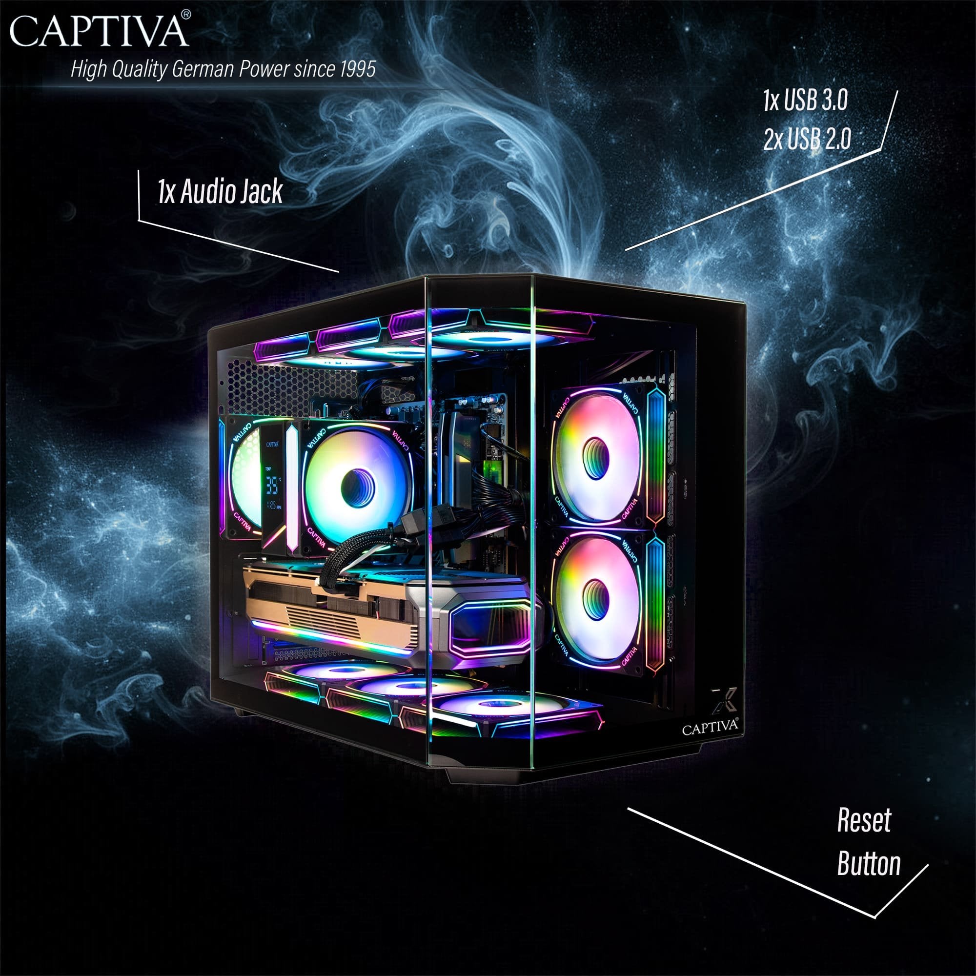 EAN 4046373925867 - CAPTIVA 92586 PCs/estación de trabajo AMD Ryzen™ 7 5700X 32 GB DDR4-SDRAM 1 TB SSD NVIDIA GeForce RTX 506 imagen 6