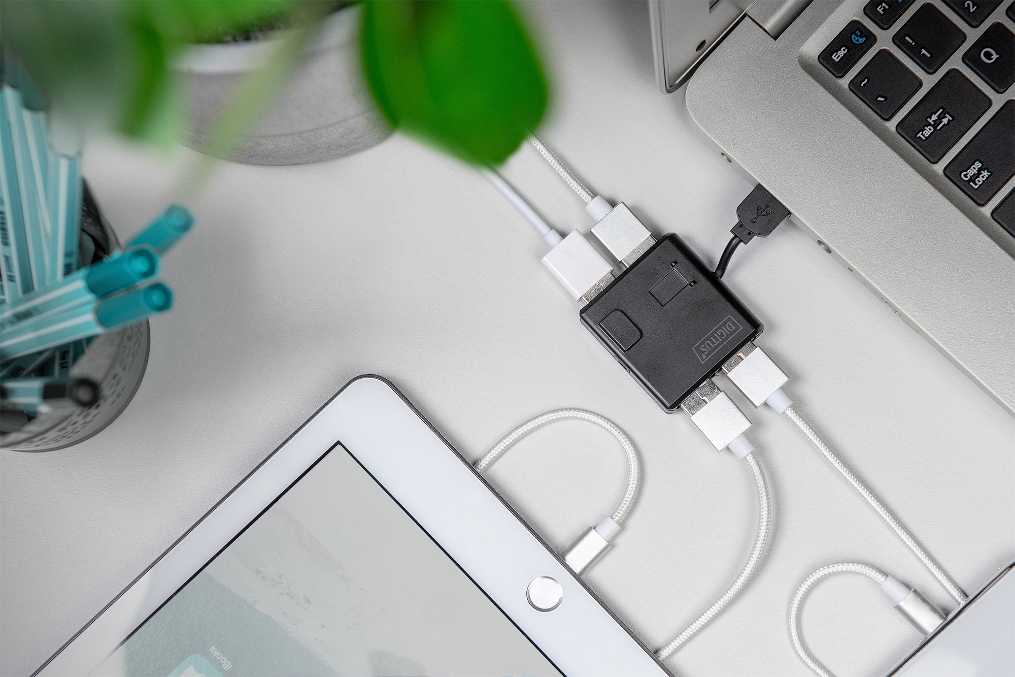 Digitus Hub 4 Puertos Usb 2.0 Negro Da-70217