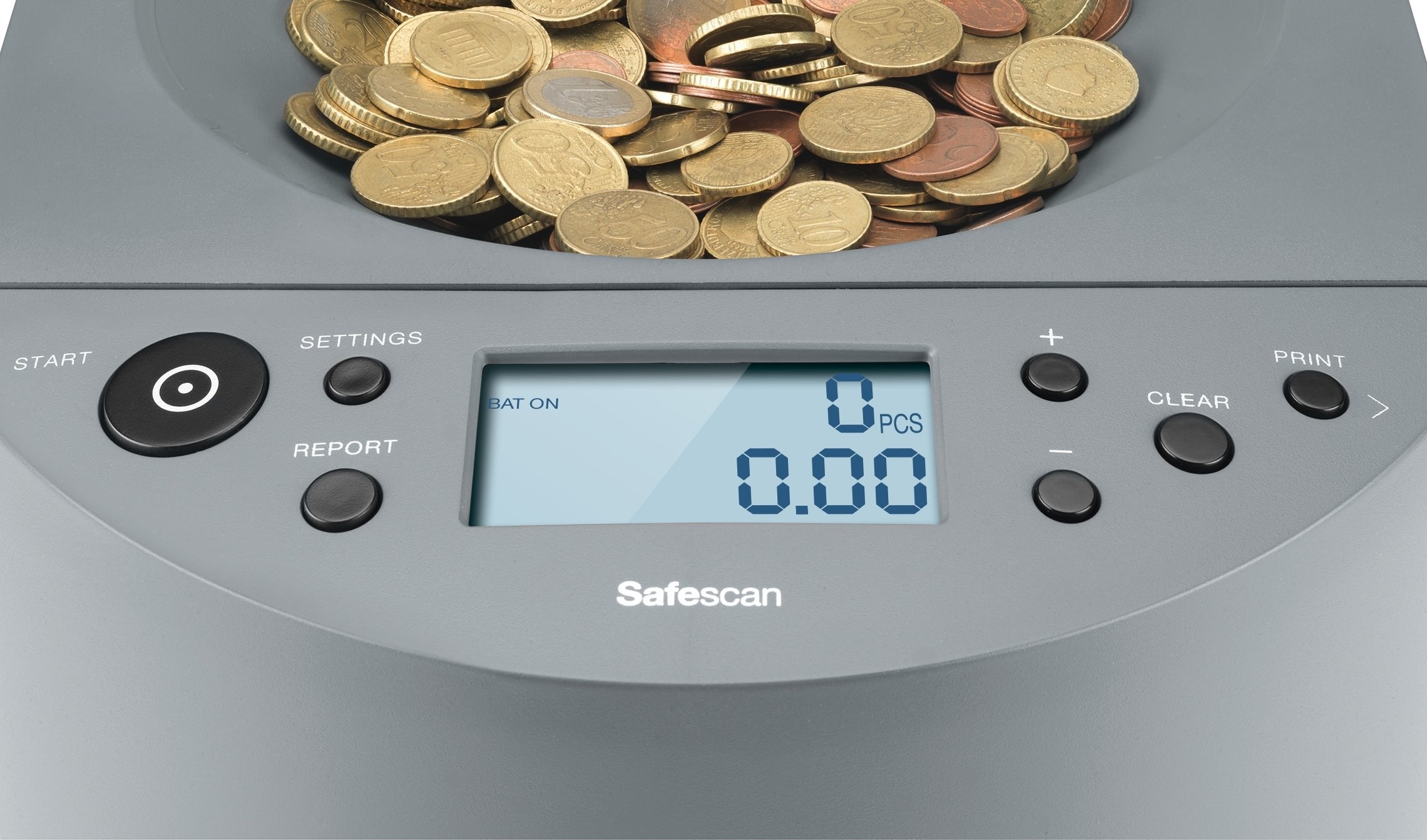 Safescan 1450, Contador Y Clasificador De Monedas De Alta Capacidad -