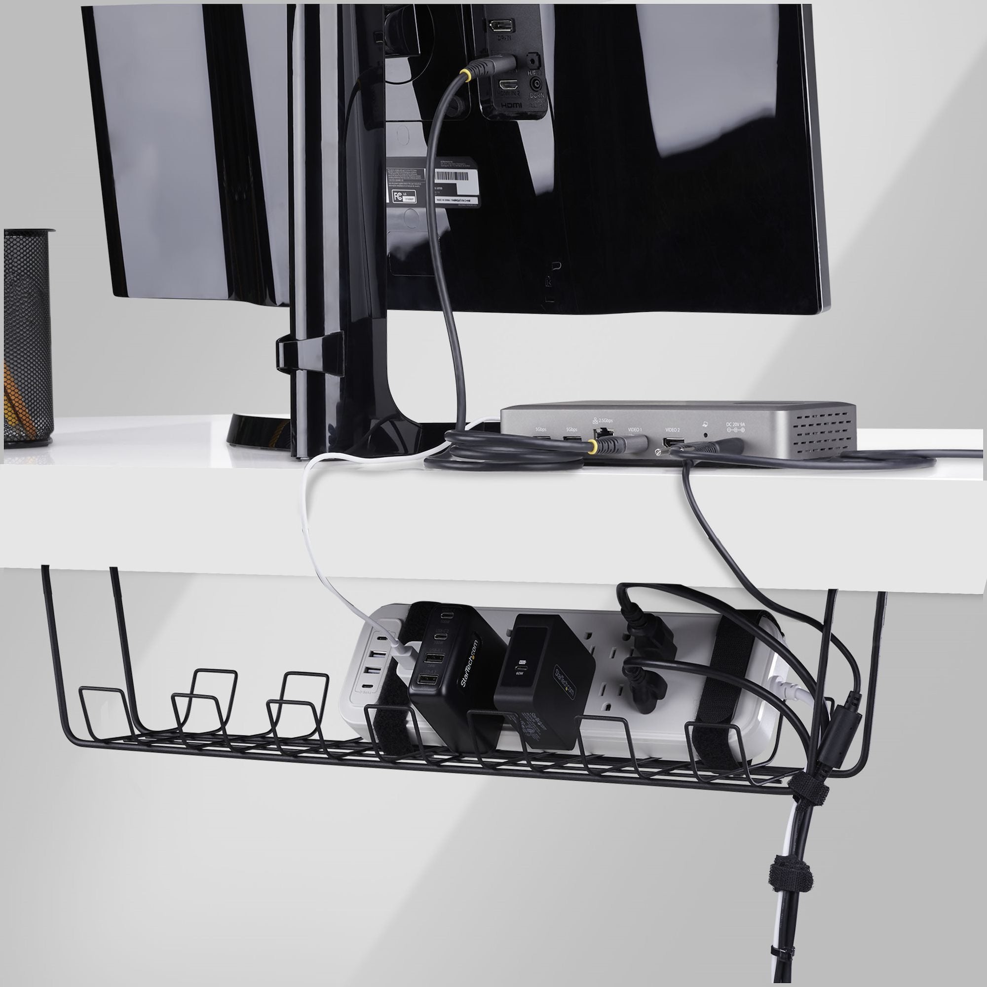 EAN 0065030905510 - StarTech.com S1MB-DESK-CABLE-TRAY organizador de cables Jaula para cables 1 pieza(s) imagen 4