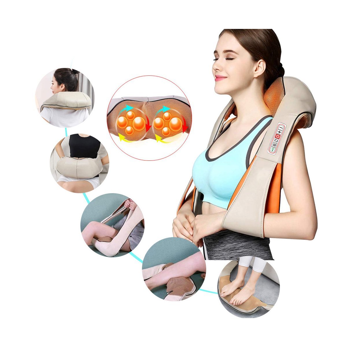 Extralink Smartlife Neck Massager Masa¯Er Do Karku