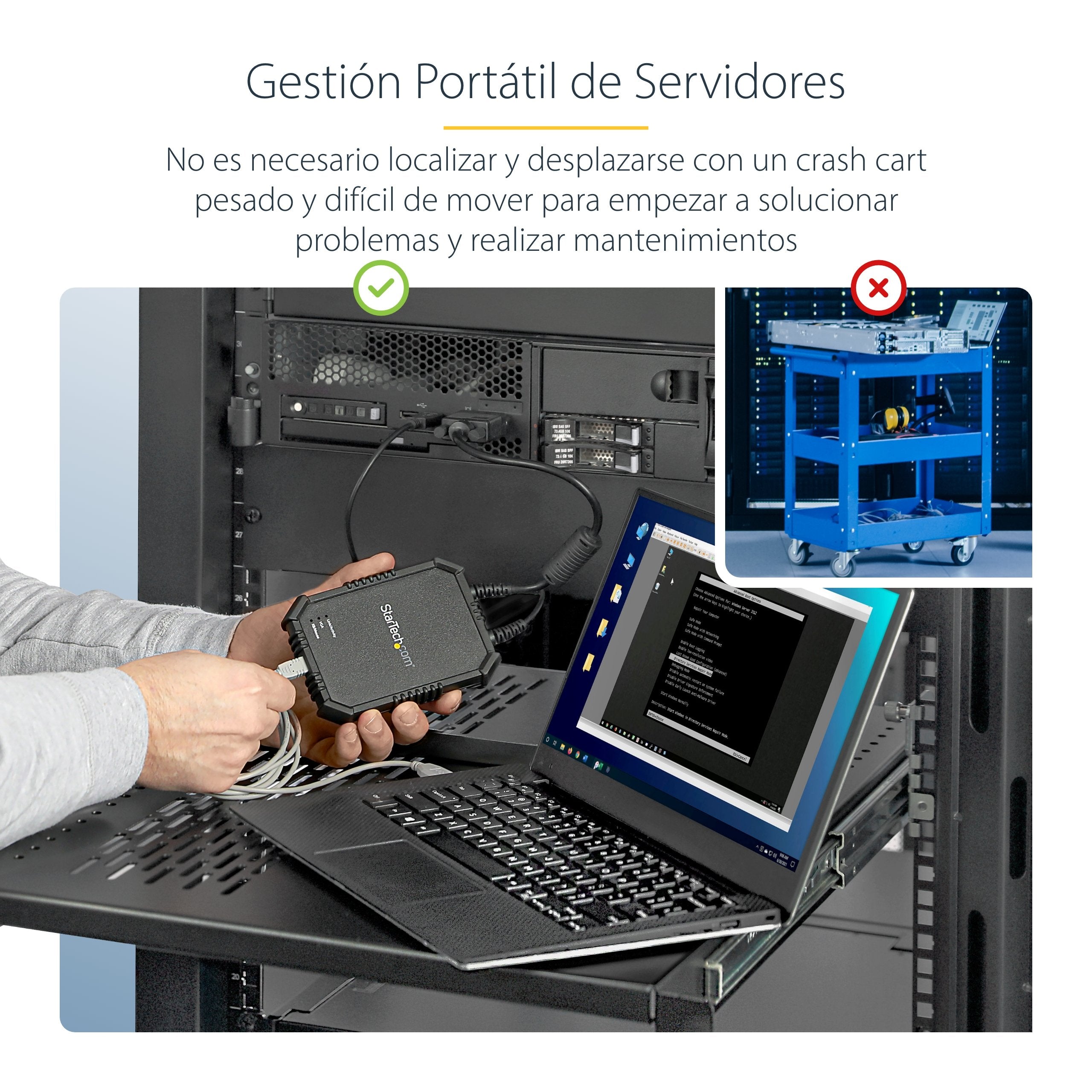 EAN 0065030862240 - StarTech.com NOTECONS02X interruptor KVM Negro imagen 11