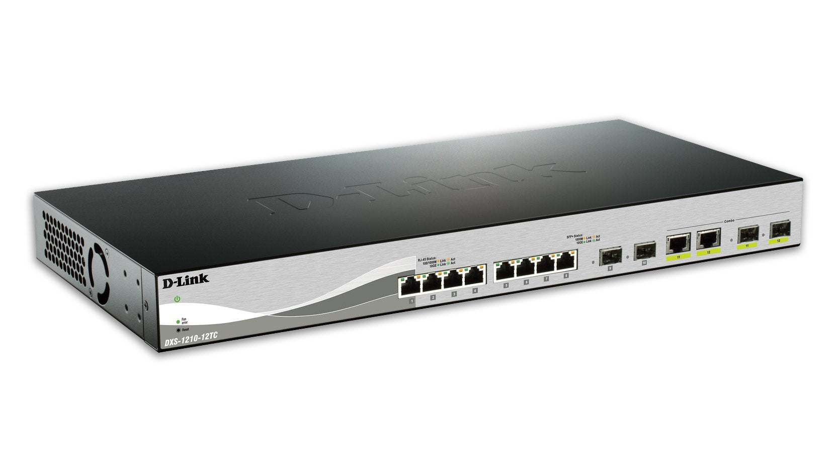 EAN 0790069467653 - D-Link DXS-1210-12TC/E switch Gestionado L2 10G Ethernet (100/1000/10000) 1U Negro, Plata imagen 1