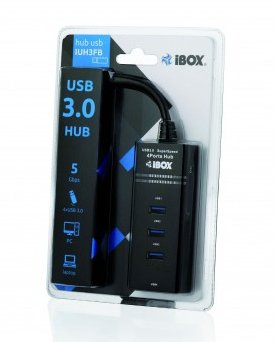 EAN 5901443050384 - iBox IUH3FB hub de interfaz 5000 Mbit/s Negro imagen 3