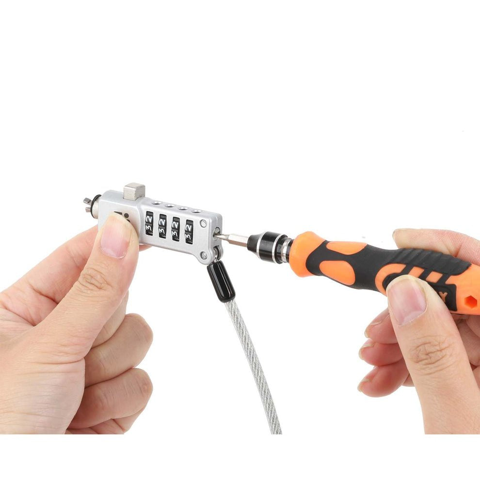 Manhattan Notebookschloss Univeral 1,8m 4-M. Pin Plata