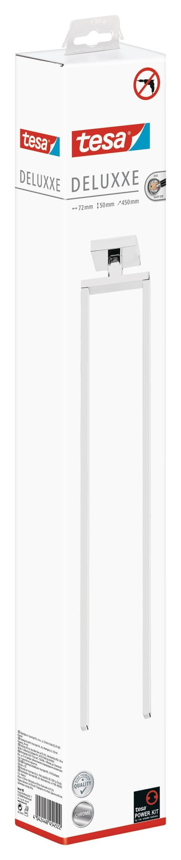 EAN 4042448454522 - TESA DELUXXE Soporte para toallas Montado en pared Cromo imagen 2