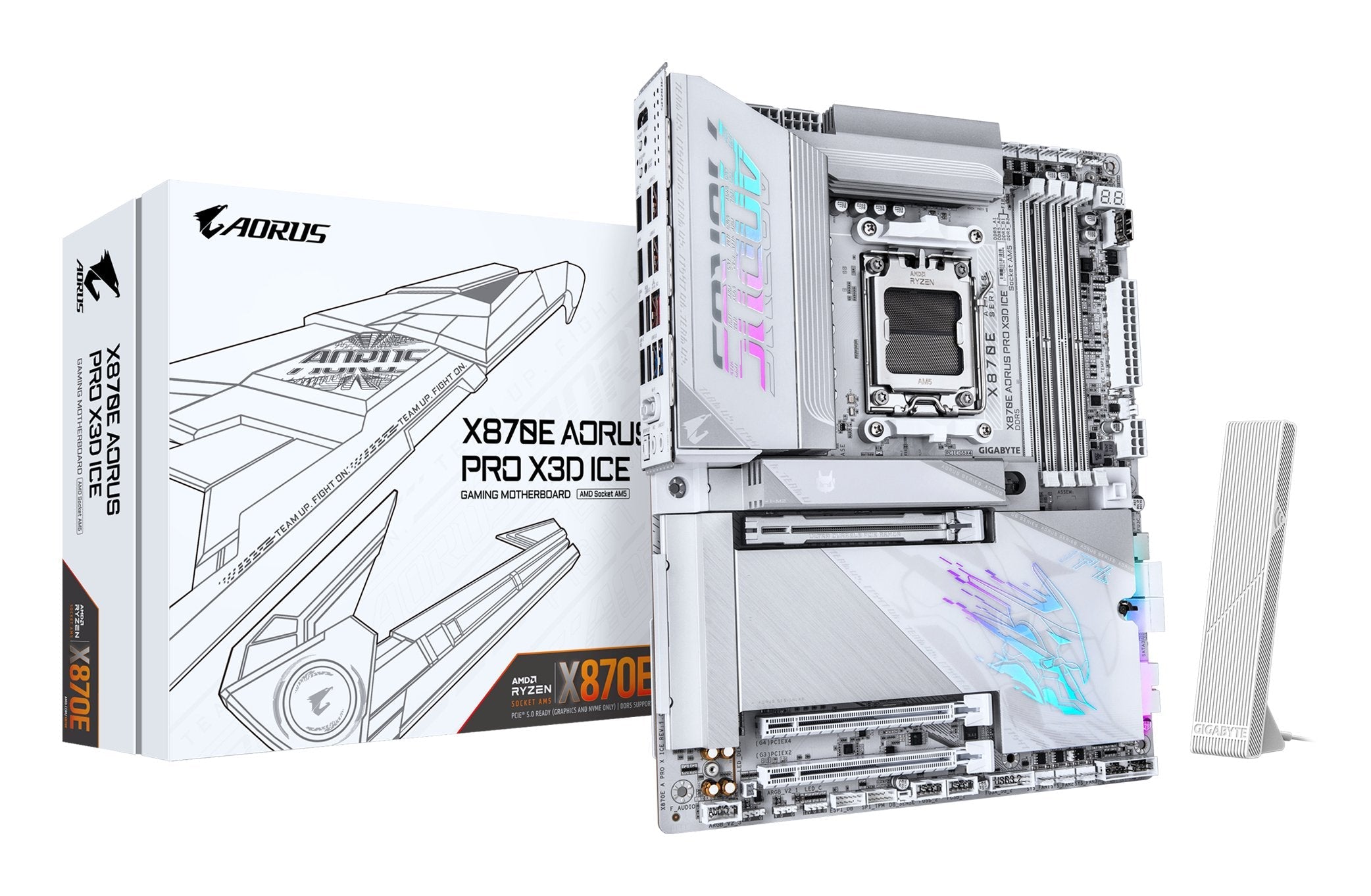 Placa Base Gigabyte Ga-X870e A Pro X Ice (Am5) (D) X870e A Pro X Ice