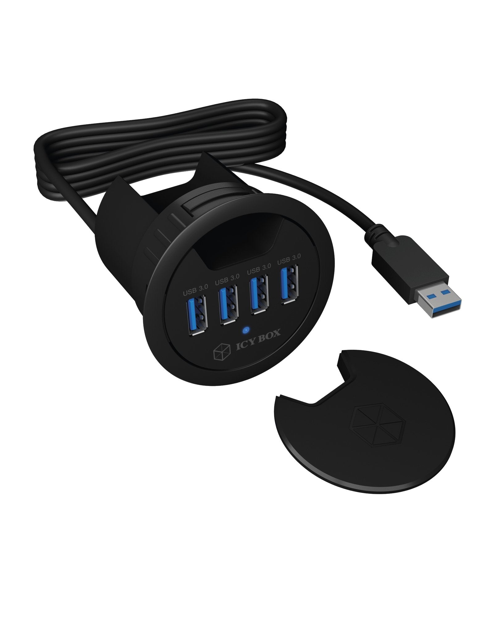 EAN 4250078164760 - ICY BOX IB-HUB1403 USB 3.2 Gen 1 (3.1 Gen 1) Type-A 5000 Mbit/s Negro imagen 6