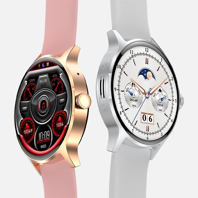 Cool Smartwatch Iris Silicona Rosa (Amoled, Llamadas, Salud, Deporte)