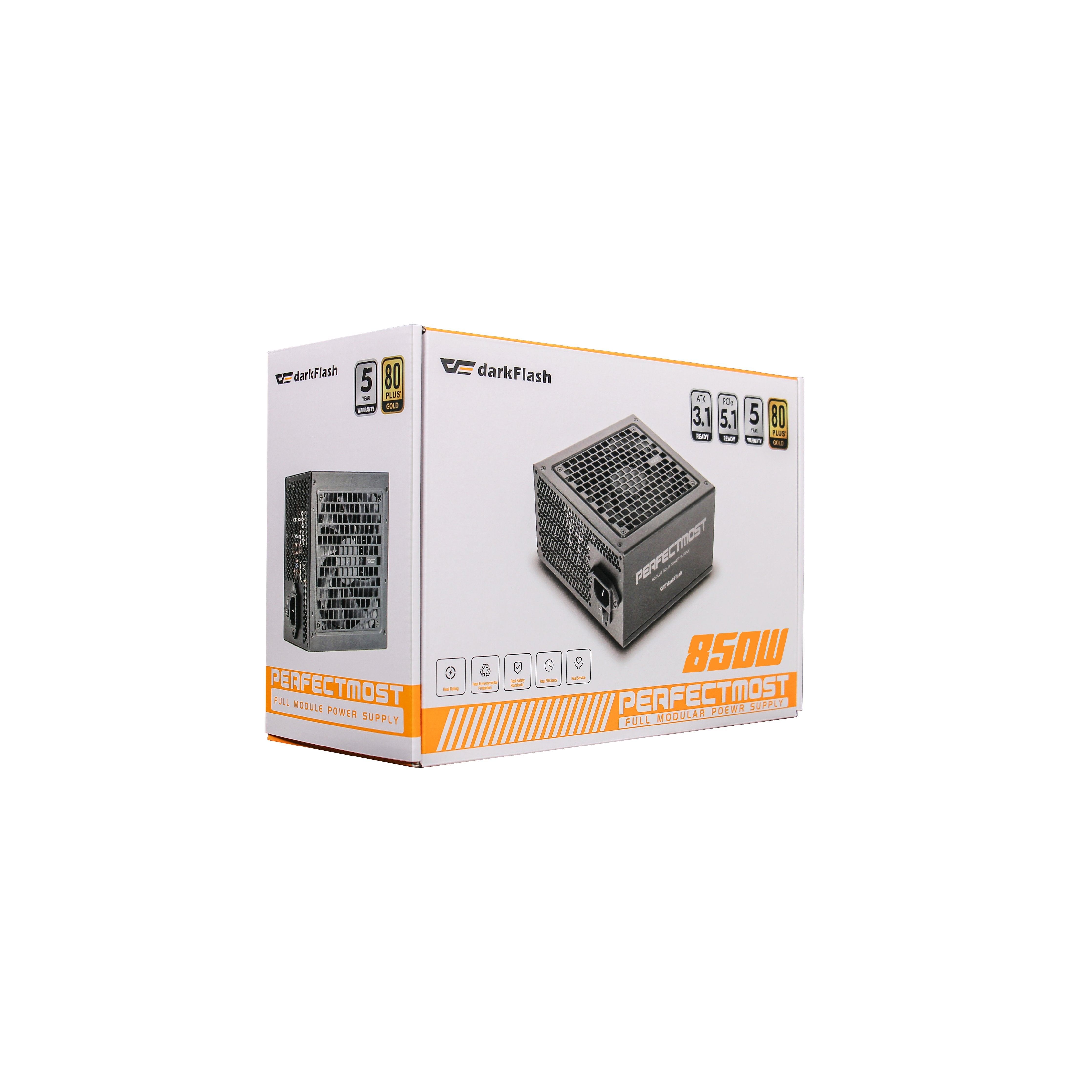 EAN 8809832893444 - darkFlash DP-PMT850GFMS-BFF-KR1 unidad de fuente de alimentación 850 W ATX imagen 17