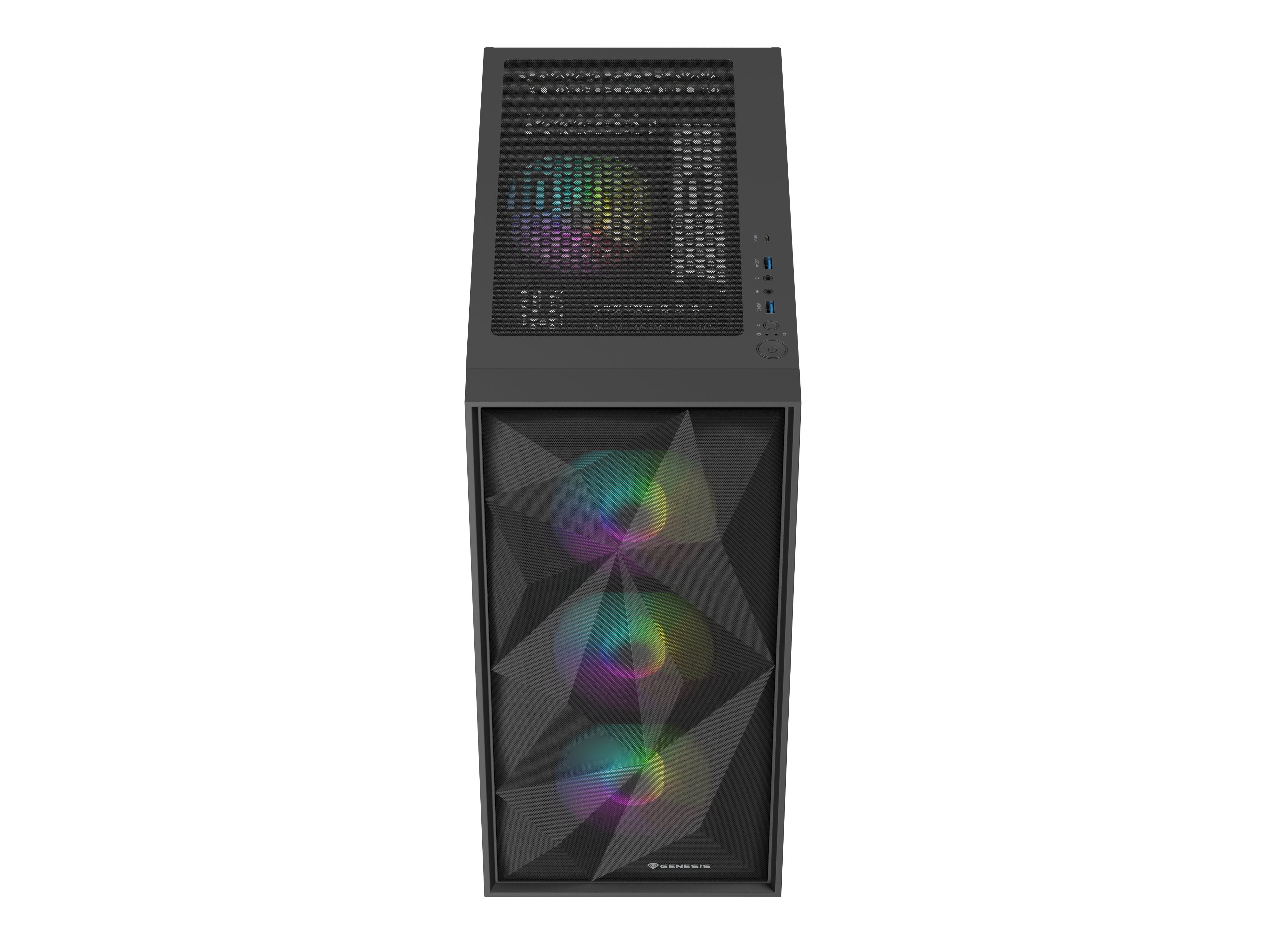 EAN 5901969444537 - GENESIS Diaxid 605 ARGB Midi Tower Negro imagen 9