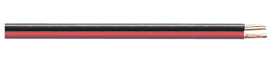 Cca-Leiter, Rojo Negro, 25 M Ring, 2 X 0,75 Mm²