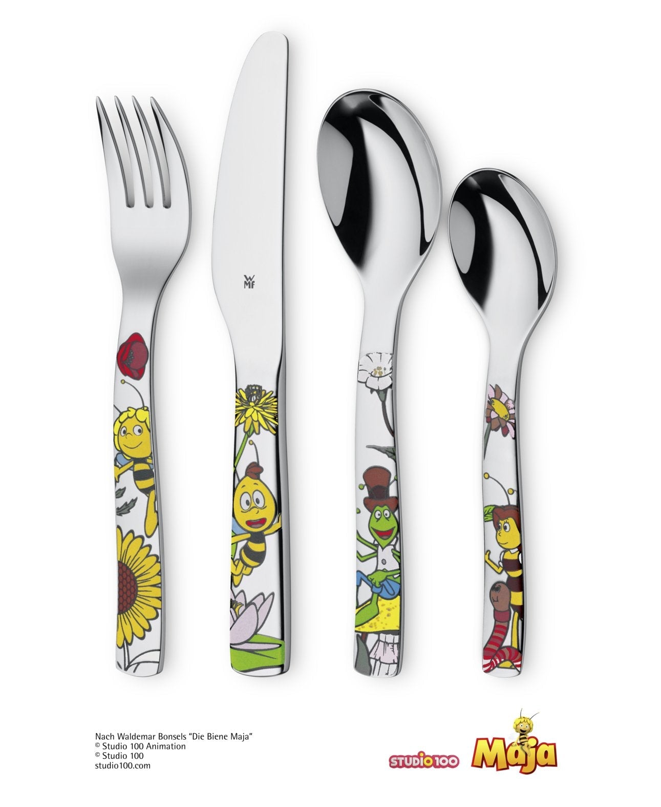 Wmf 1294406040 Biene Maja Kinderbesteck Set 4-Teilig