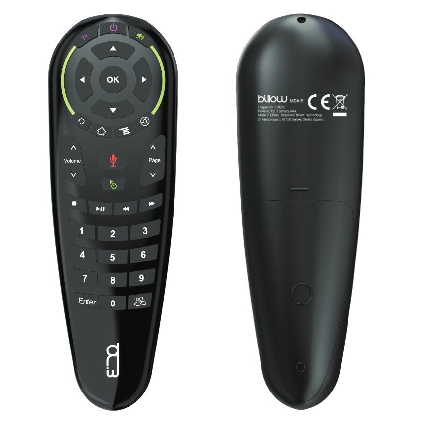 Mando Universal Magic Air Mouse Rc Billow Air Mouse/Control Por Voz/Para Smart Tv/Android Tv Box