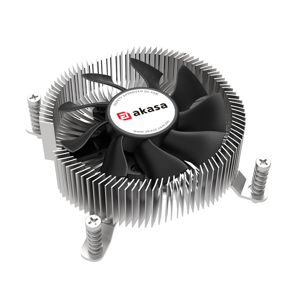 Akasa Ak-Cc6616hp01 Sistema De Refrigeración Para Ordenador Procesador Refrigerador De Aire 7,5 Cm Aluminio, Negro 1 Pieza(S)