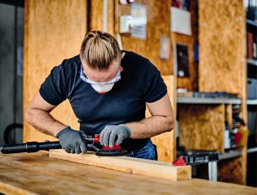 Lijadora Einhell Tc-Pe 150 Excéntrica 10500 Rpm Negro, Rojo