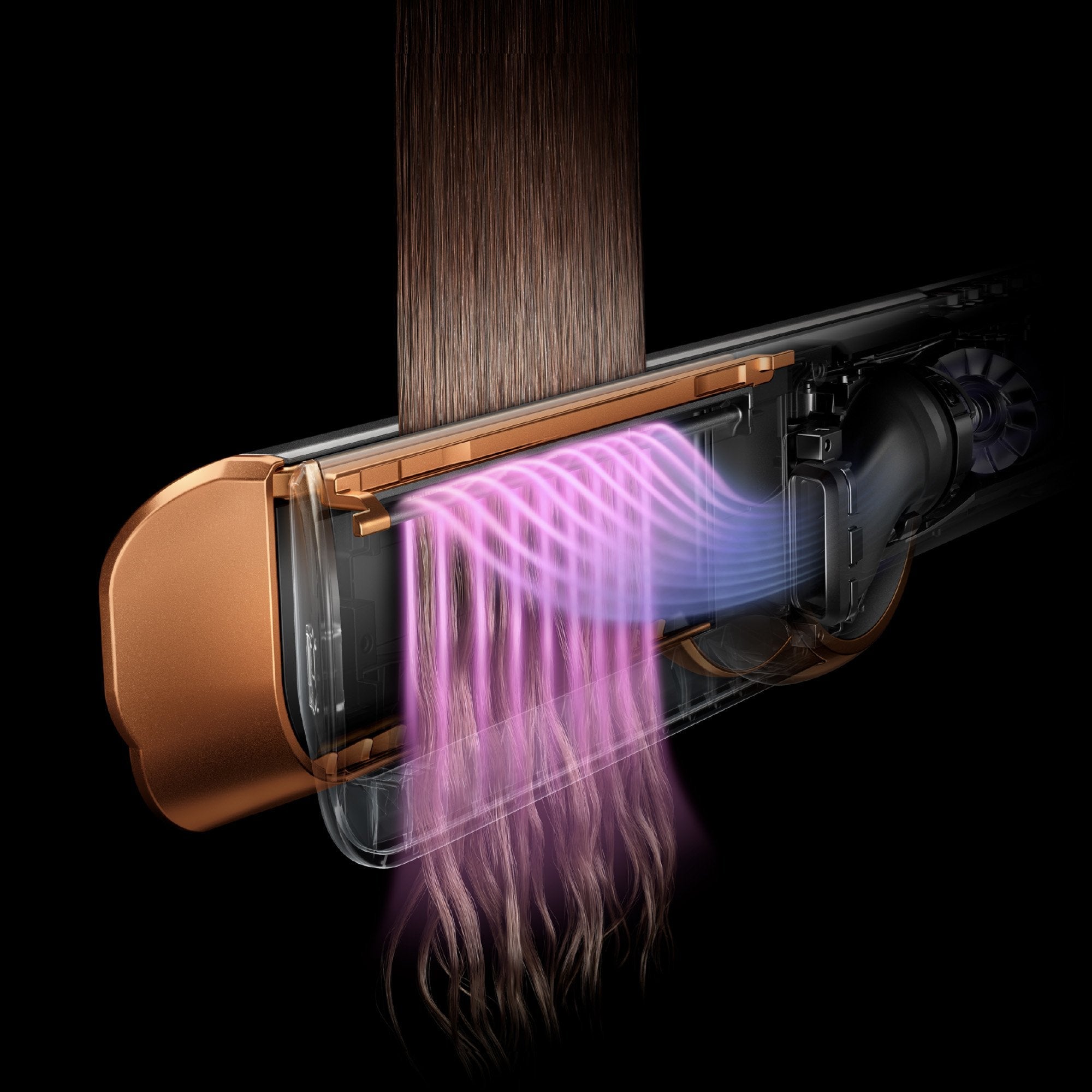 EAN 5025155070581 - Dyson Airstrait Plancha de pelo Vapor Cobre, Níquel 1600 W 2,72 m imagen 11
