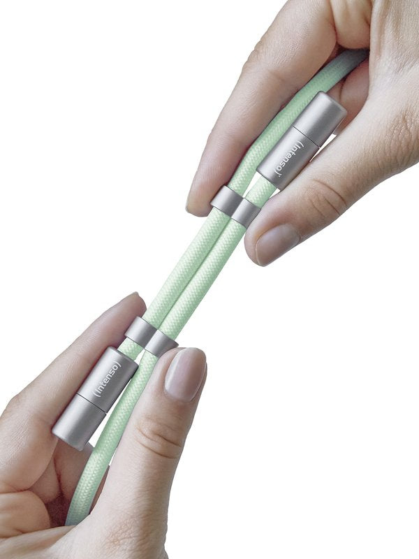 EAN 4034303037131 - Intenso Handykette als Lade- + Datenkabel USB-C bis 1,65m grün cable USB USB C Verde imagen 7
