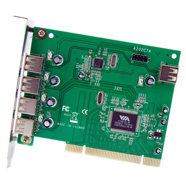 Startech Tarjeta Pci Usb 2.0 7 Puertos 4 Externos Y 3 Internos Pciusb7