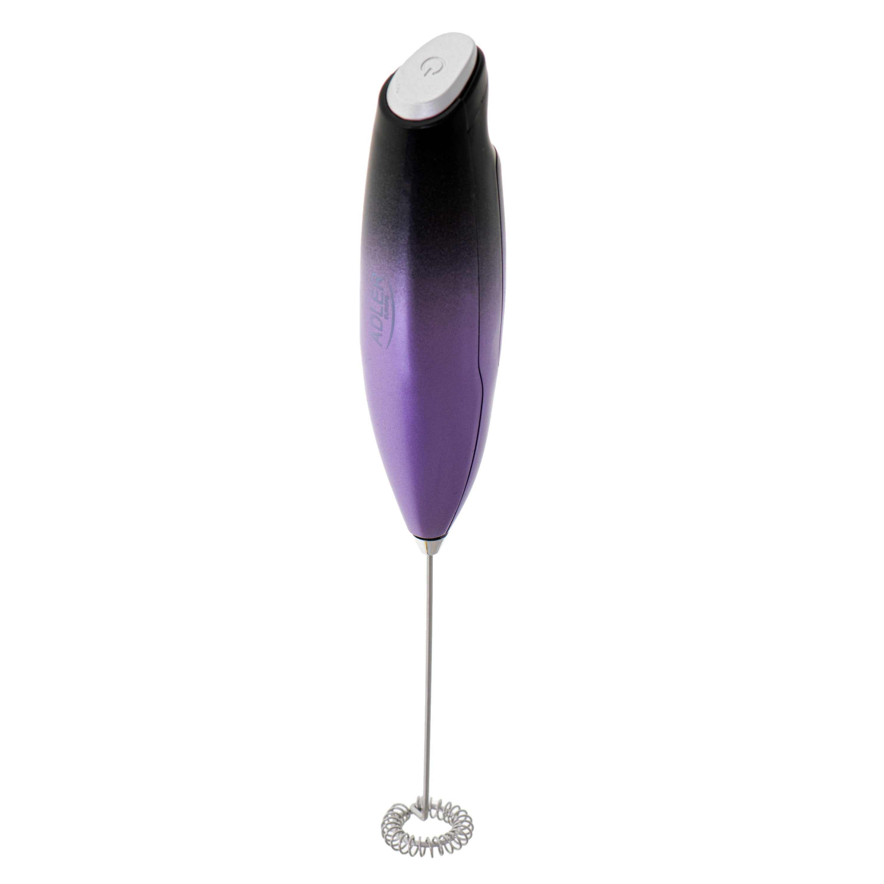 Adler Ad 4499 Espumador De Leche Con Soporte Negro Morado