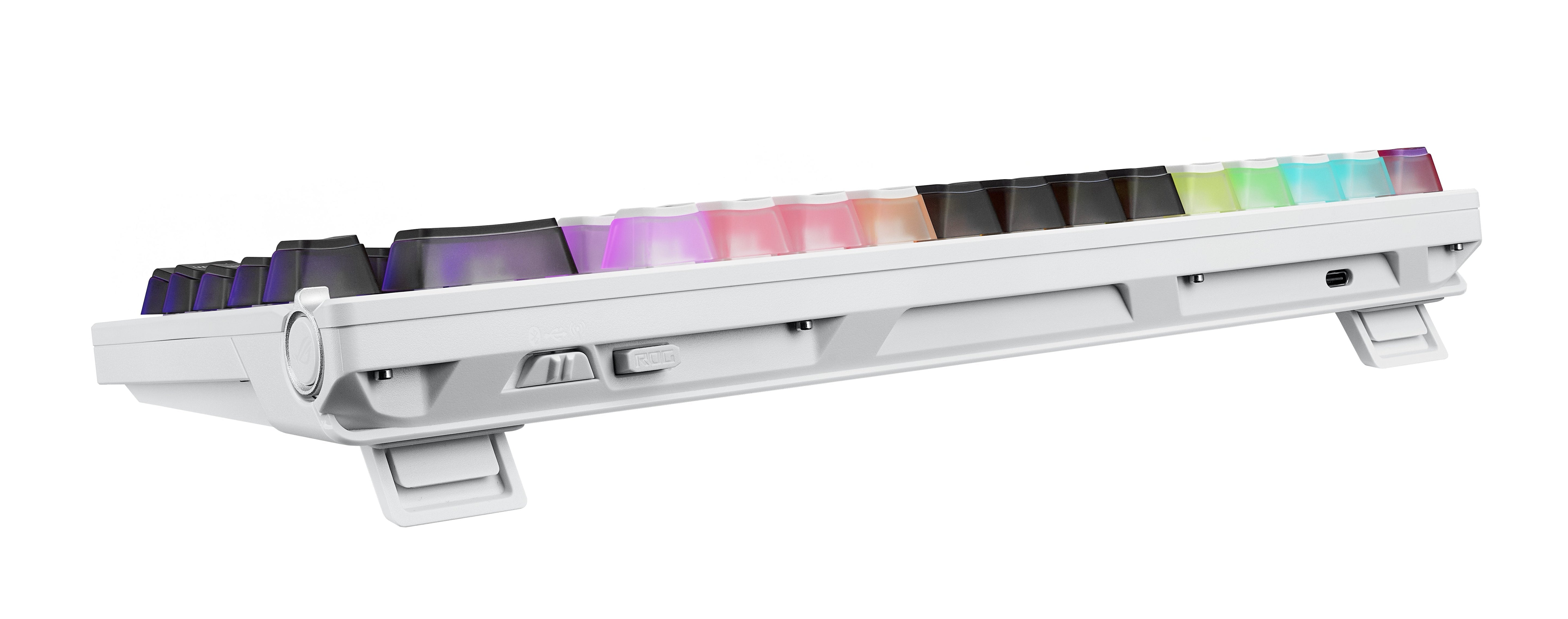 Asus Rog Azoth X Teclado Juego Usb + Rf Wireless + Bluetooth Negro, Blanco