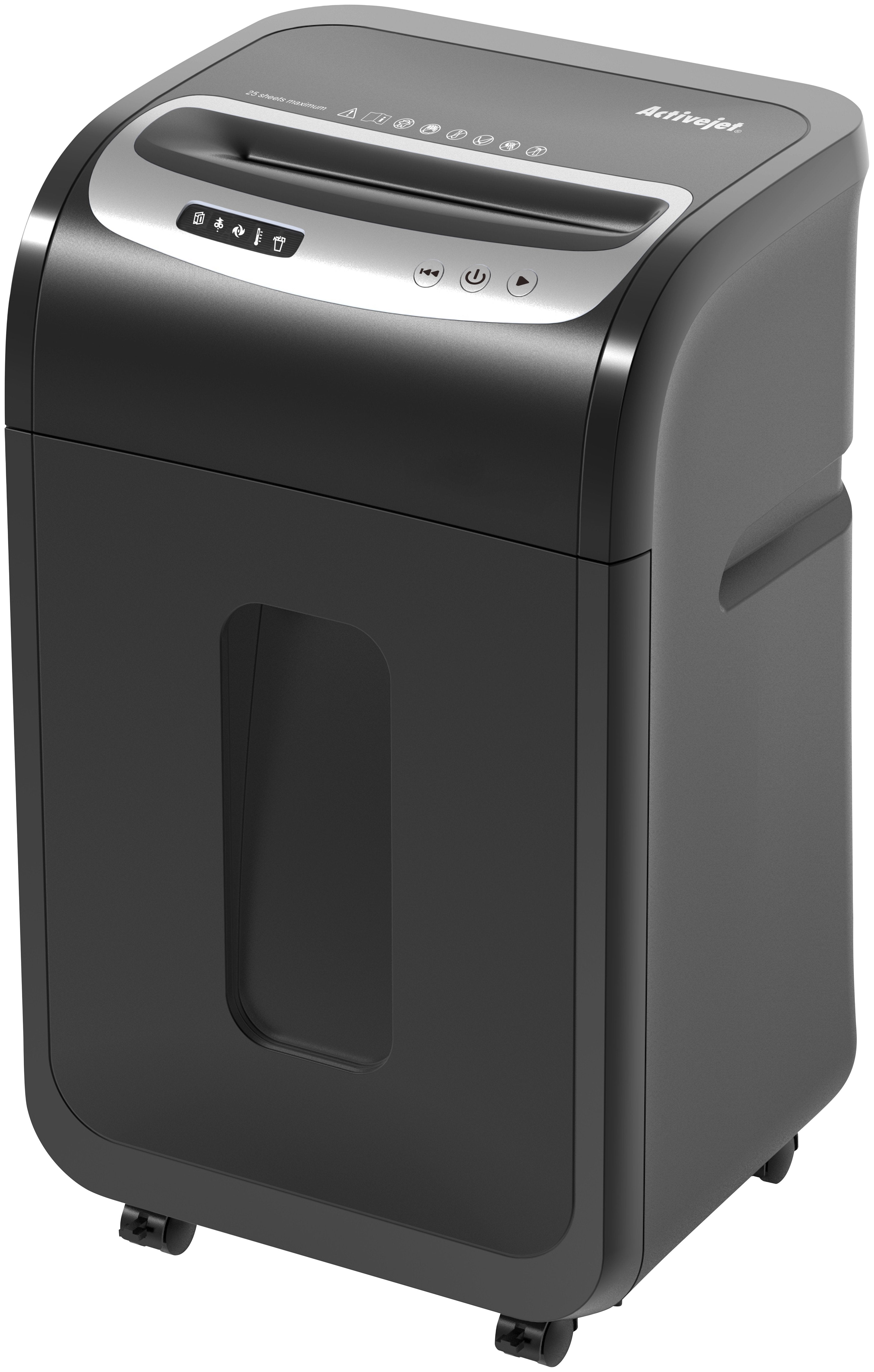 EAN 5901443116059 - Activejet ASH-2502C triturador de papel Corte cruzado 60 dB 22,8 cm Negro, Plata imagen 1