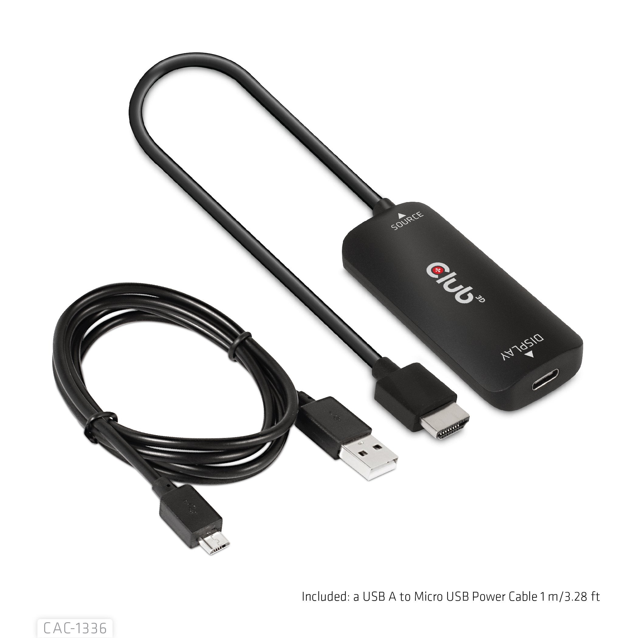 EAN 8719214472504 - CLUB3D CAC-1336 adaptador de cable de vídeo 1 m HDMI + USB USB Tipo C Negro imagen 11